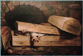 An artist's depiction of a Catalepsy victim.