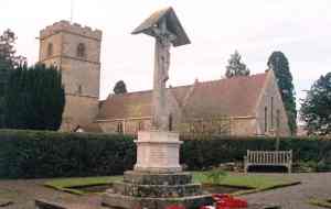 The Colwall War Memorial, outside Colwall church. Photo copyright colwallchurch.org.