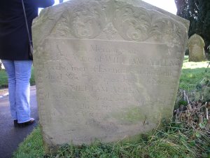 The grave of William Allen and his wife Elizabeth. Their age and date of death offer many clues when tracking down a plausible birth year - and discarding other possibilities! (Copyright of The Genealogy Corner)