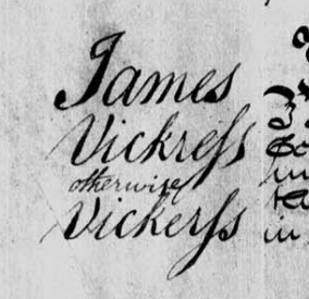 James Vickress or Vickers