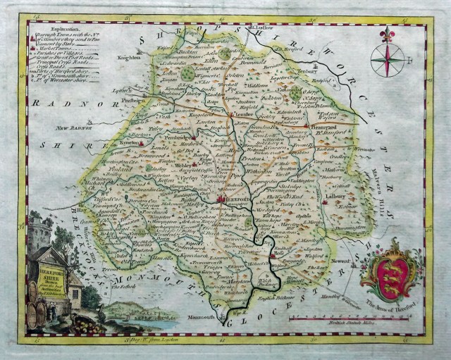 Herefordshire, in western England, where many of my paternal grandmother's ancestors lived as far back as the 1600's.